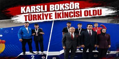 Karslı Boksör Türkiye İkincisi Oldu