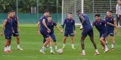 Trabzonspor, Ferencvaros maçına taktik çalıştı
