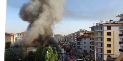 Malatya’da İşçilerin kaldığı yatakhanede korkutan yangın