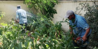 Mersin’ de park ve yeşil alanlarda bakım çalışmaları sürüyor