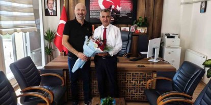 Başkan Arıkan, İlçe Milli Eğitim Müdürü Uğurlu ile görüştü
