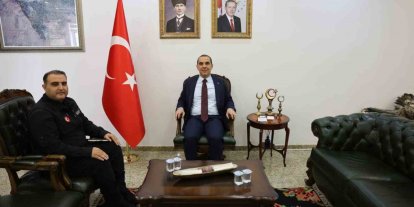 Vali Taşolar, AFAD Müdürü Tuncer Şeyda’yı kabul etti