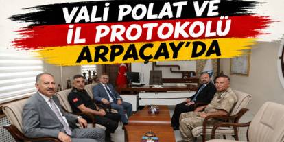 Vali Polat ve İl Protokolü Arpaçay’da
