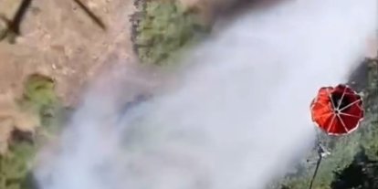 Sındırgı’daki yangına 6 uçak, 6 helikopter ve 45 arazöz ile yoğun müdahale