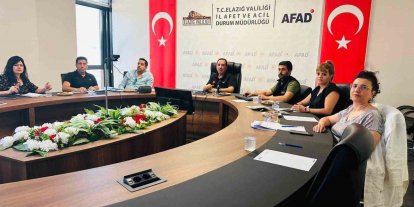 Elazığ’da afet risklerinin azaltılmasına yönelik çalışmalar ele alındı