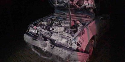 Otomobil karayoluna çıkan 3 mandaya çarptı: 1’i ağır, 2 yaralı