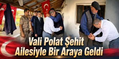 Kars Valisi Ziya Polat Şehit Ailesiyle Bir Araya Geldi