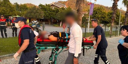 Fethiye’de ticari yatta yaralanan vatandaşa tıbbi tahliye