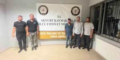 Akyurt’ta polisten kaçan 5 şüpheli yakalandı