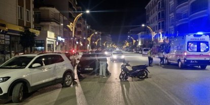 Çorum’da otomobil ile motosiklet çarpıştı: 1 yaralı