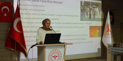Bayburt’ta iklim krizinin sağlığa etkileri anlatıldı