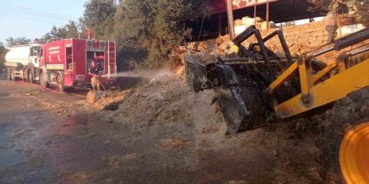 Defne’de samanlık yangını yaşandı