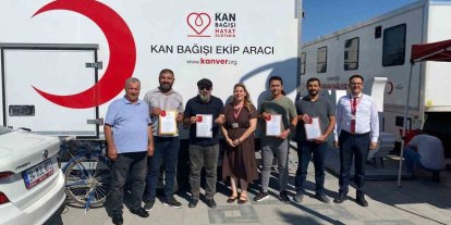 Karapınar’da kan bağışçılarına madalya