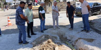 Nazilli Belediye Başkanı Tetik, yol çalışmalarını yerinde inceledi