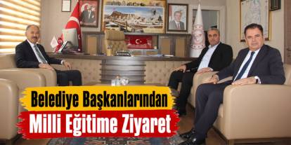 Kars İl Milli Eğitim Müdürü Munis’e Belediye Başkanlarından Ziyaret