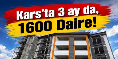 Kars’ta Konut Hareketliliği, 1603 Daire İçin Ruhsat Verildi