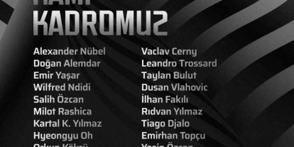 Beşiktaş’ın Corendon Alanyaspor maçı için kamp kadrosu belli oldu