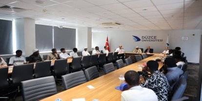 Ruanda Müftüsü Rektör Sözbir ile görüştü