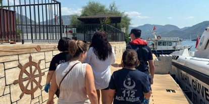 Gezi teknesinde yaralanan vatandaş için tıbbi tahliye