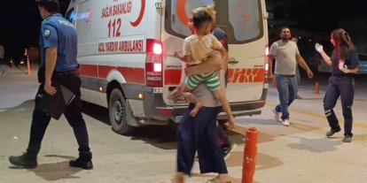 Tüfekten çıkan saçma baba ve 4 yaşındaki oğluna isabet etti