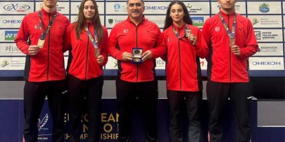 Erzincanlı milli sporcular Avrupa üçüncüsü olan Türkiye’nin gururuna ortak oldu