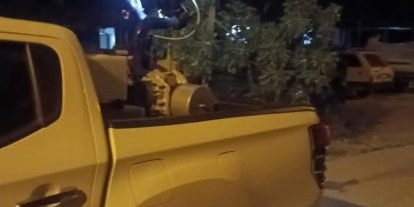 Germencik’te gece ilaçlaması sürüyor