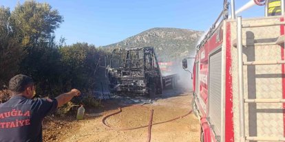 Datça’da kamyoneti yaktığı iddia edilen 2 kişi tutuklandı
