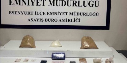 Esenyurt’ta düzenlenen operasyonda 7,5 kilo uyuşturucu geçirildi