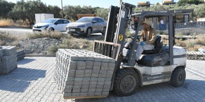 Kuşadası Belediyesi’nden Deirmendere’ye 6 bin metrekarelik yol