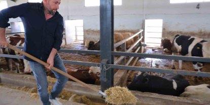 Ahırların elektrik işini yaparken, devlet desteğiyle besi çiftliği kurdu