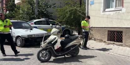 Otomobil ile motosiklet çarpıştı: 1 yaralı