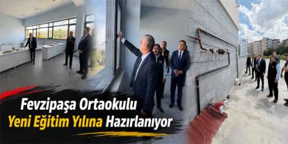 Kars Valisi Ziya Polat, Fevzipaşa Ortaokulunu İnceledi