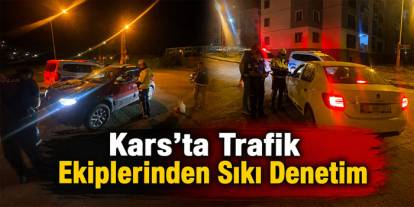 Kars’ta Yoğun Güzergâhlarda Trafik Denetimi