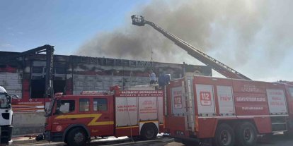 Gaziantep’te fabrika yangını söndürüldü