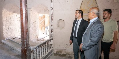 6 Şubat’ta hasar gören tarihi konak yeniden ayağa kaldırılıyor