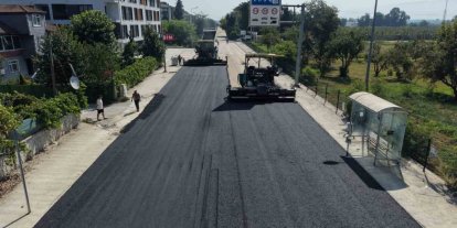 Düzce’de bin 800 metrelik yol yenileniyor