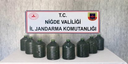 Niğde’de kaçak içki operasyonu: 40 litre etil alkol ele geçirildi