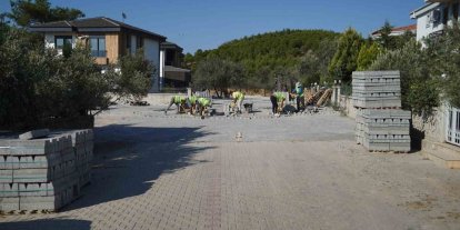 Ayvalık’ta yol yapım seferberliği