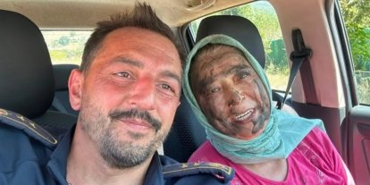 Hastalığını unuttu, alevlere koştu...65 yaşındaki Hanife Teyze alevlerin önüne geçti