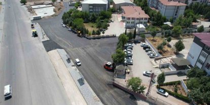 Adıyaman’da okul bölgesinde asfalt çalışmaları tamamlandı
