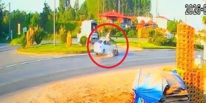 Bisikletli genç kızın öldüğü kaza kamerada