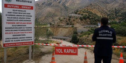 Üzümlü’de heyelan riski nedeniyle bazı yapılar için tahliye uyarısı