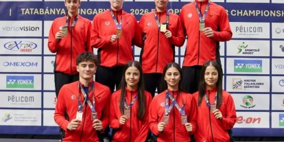 Türkiye, Avrupa Gençler Badminton Şampiyonası’nda 2 altın, 2 bronz madalya kazandı