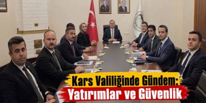 Kars Valisi Ziya Polat Başkanlığında Yatırım ve Asayiş Toplantısı Yapıldı