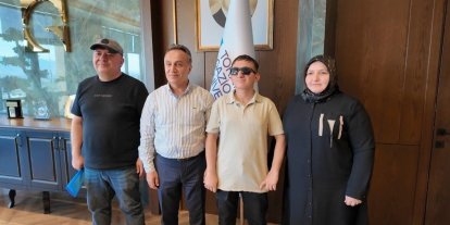 YKS Tokat 2’ncisi özel öğrenciden TOGÜ’ye anlamlı ziyaret