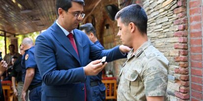 Uşak’ta jandarma personeli için rütbe terfi töreni düzenlendi