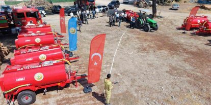 Ayvacık’ta 10 köye yangın söndürme tankeri alındı