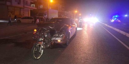 Otomobil motosiklete arkadan çarptı: 1 ölü, 1 ağır yaralı