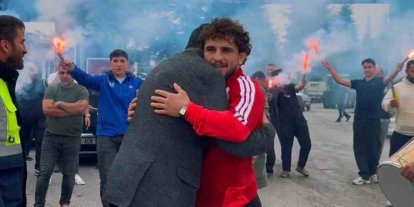 Akdeniz Oyunları şampiyonu Ahmet Duman memleketinde coşkuyla karşılandı