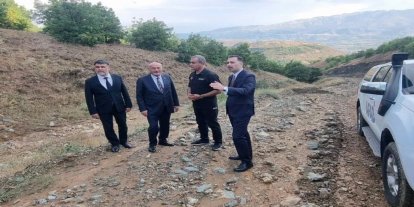 Milletvekili Karaman, Üzümlü’de toprak kayması bölgesini değerlendirdi